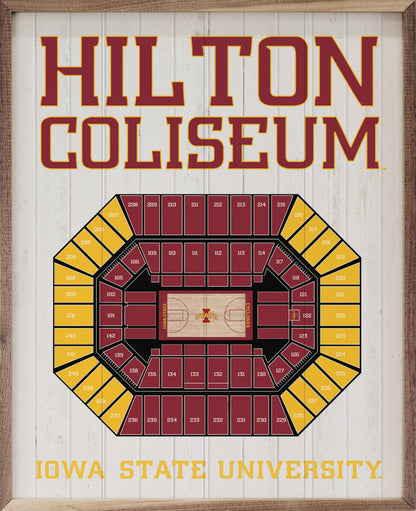 Stadium Seating Basketball Iowa State University Whitewash