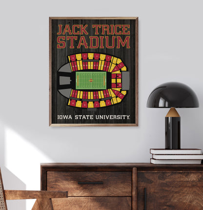 Stadium Seating Football Iowa State University Black