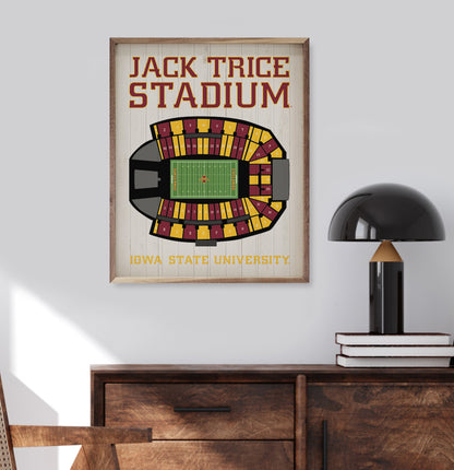 Stadium Seating Football Iowa State University Whitewash
