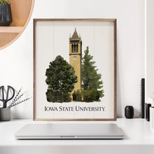 Watercolor Campanile Iowa State University