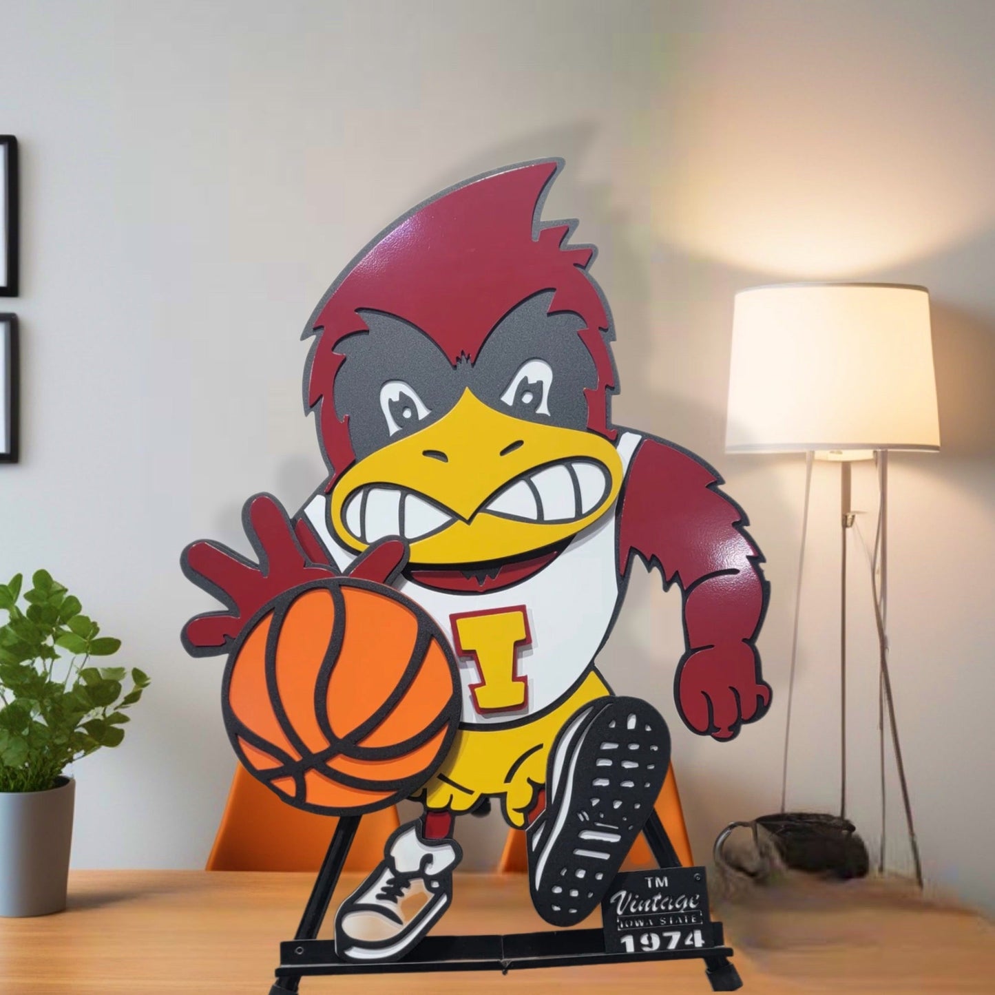 Iowa State Basketball Vintage Mascot
