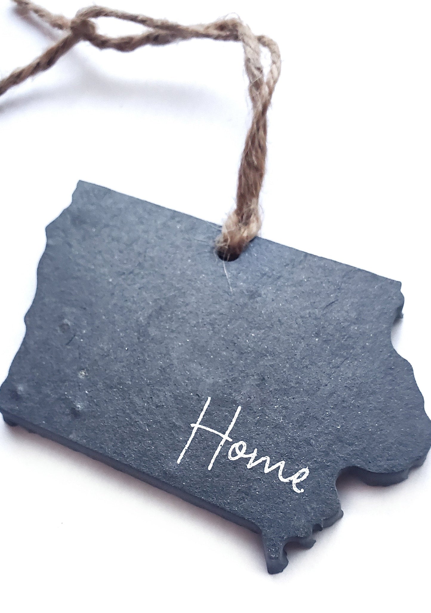 Iowa Home Slate Ornament