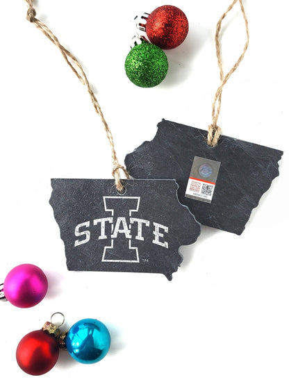 Iowa State Cyclones I-State Slate Ornament