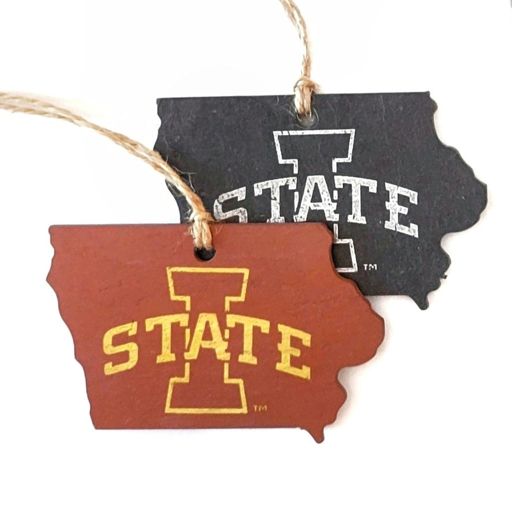 Iowa State Cyclones I-State Slate Ornament