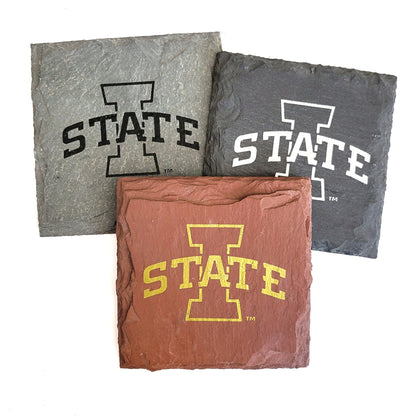 Iowa State Cyclones I-State Slate Coaster