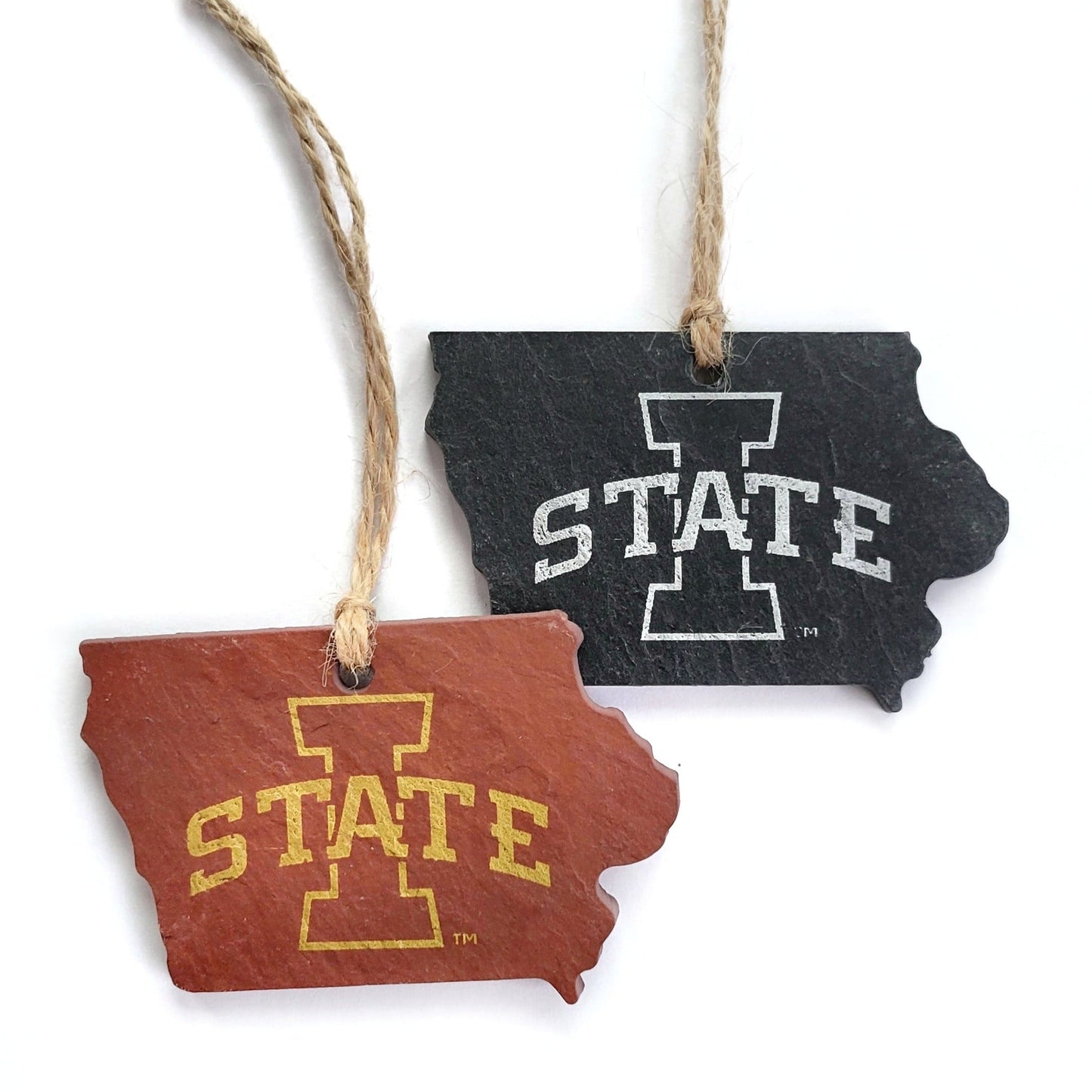 Iowa State Cyclones I-State Slate Ornament