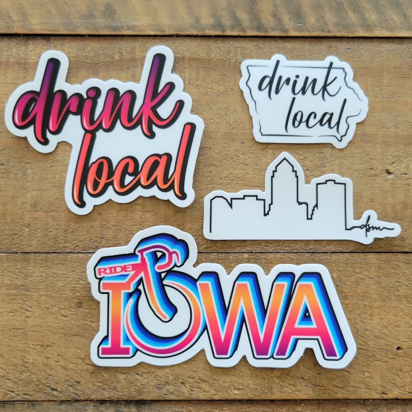 Drink Local Iowa Sticker