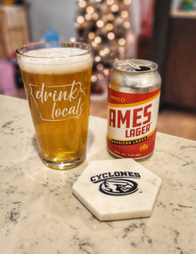 Drink Local Iowa Pint Glass