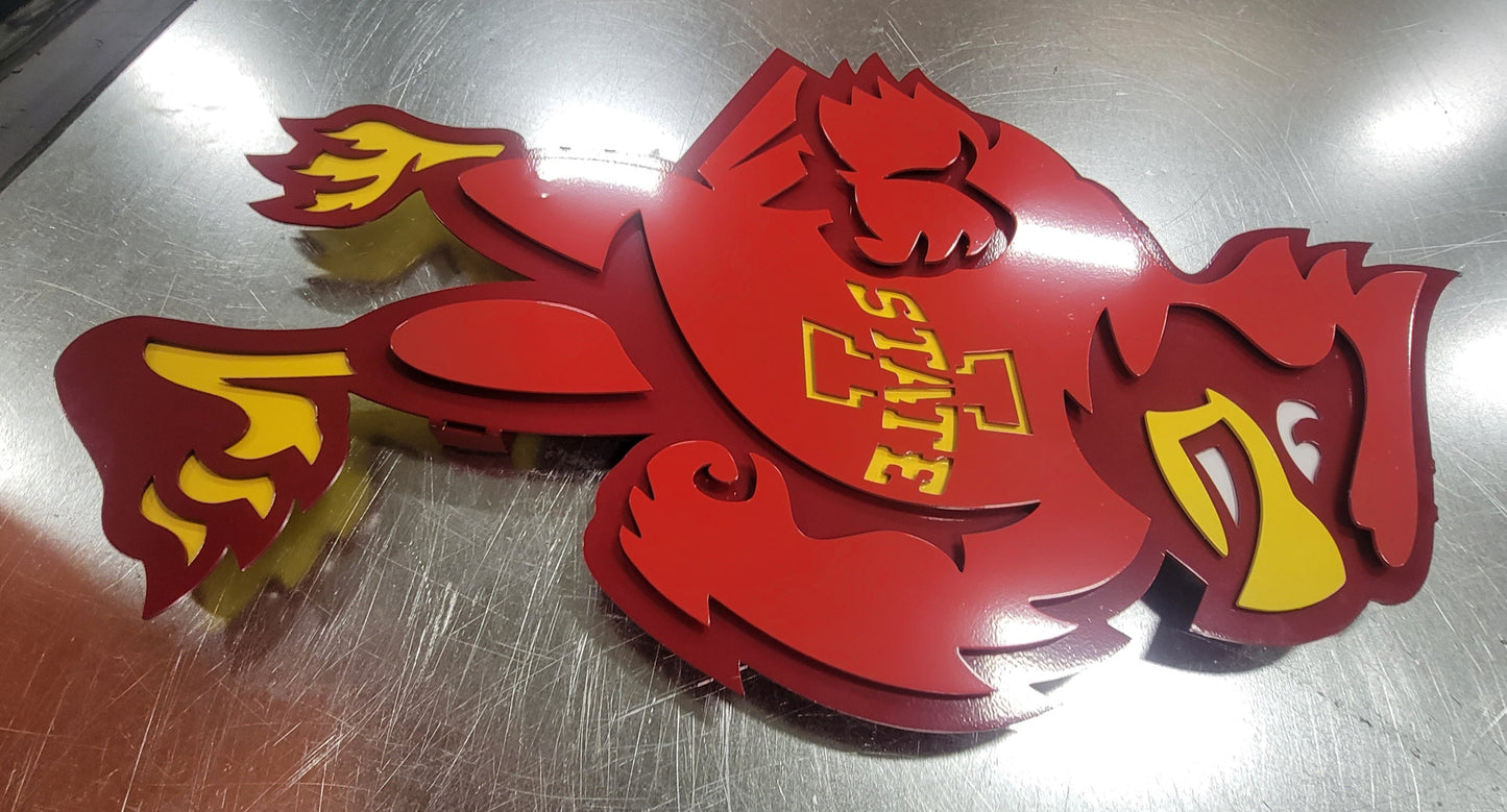 Iowa State Cyclones Cy The Mascot Current Logo