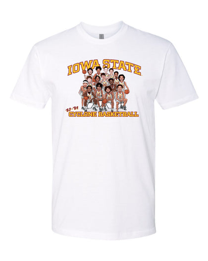 2023 Iowa State Men's Basketball Team Tee