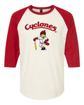 Vintage Cyclones Ball Cy Baseball Tee