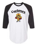 Vintage Cyclones Football Cy Baseball Tee