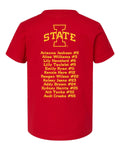 2024 Iowa State Women's Basketball Team Youth Tee