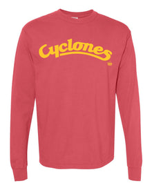 Cyclones Script Comort Colors Long Sleeve Tee