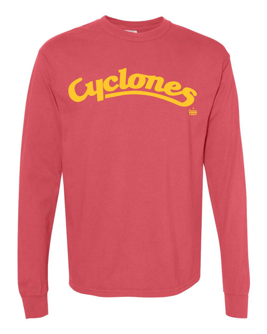 Cyclones Script Comort Colors Long Sleeve Tee