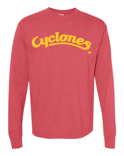 Cyclones Script Comort Colors Long Sleeve Tee