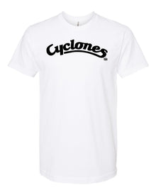 Cyclones Script White Out Tee