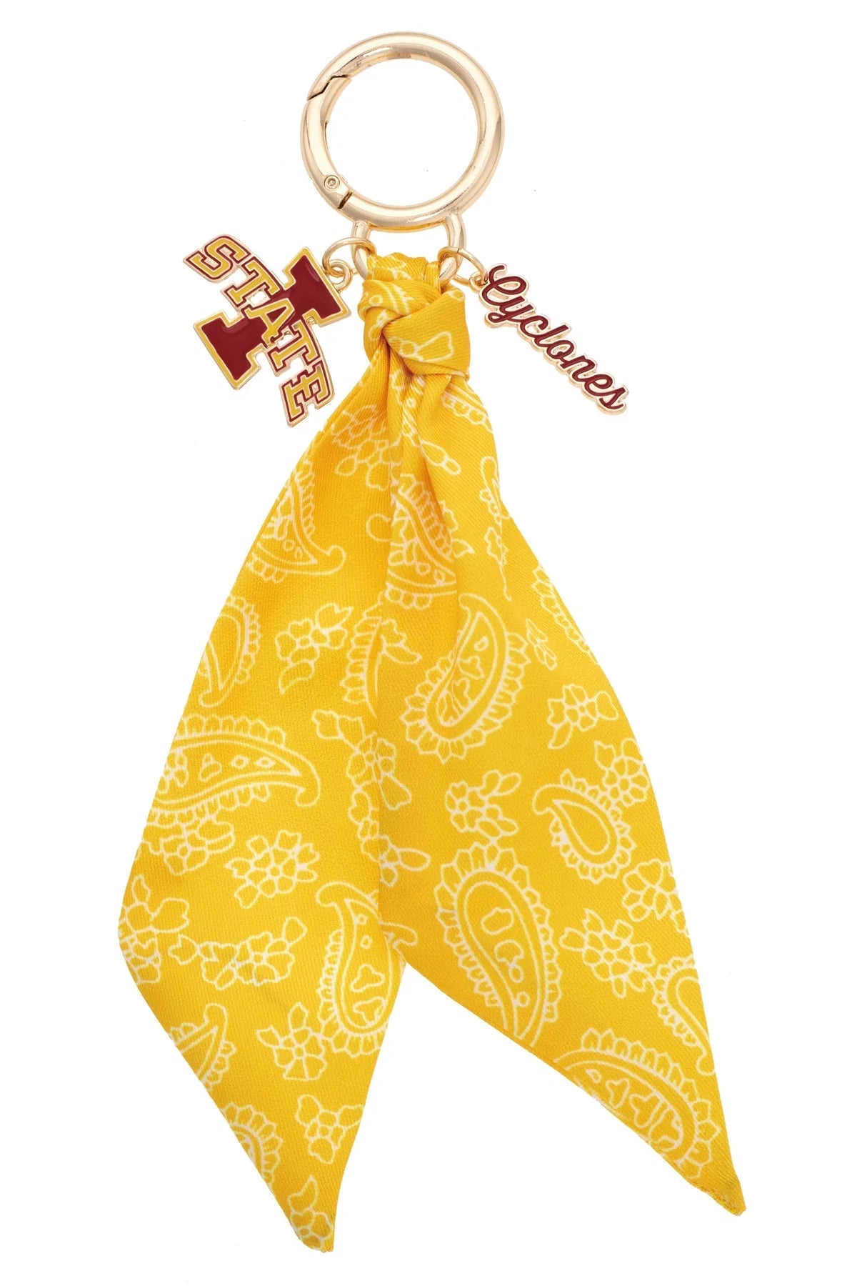Iowa State Cyclones Logo Bandana Bag Charm
