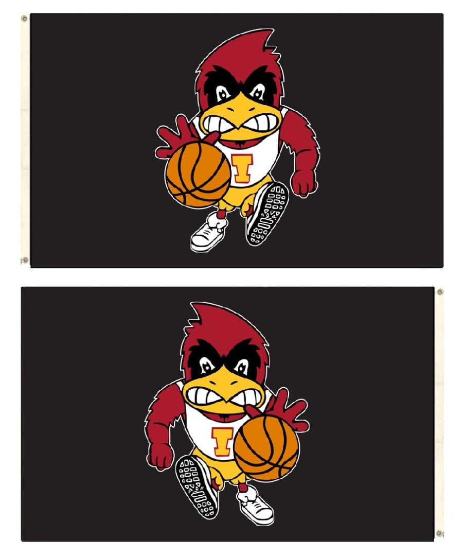 Dribbling Cy 3x5 Basketball Black Flag