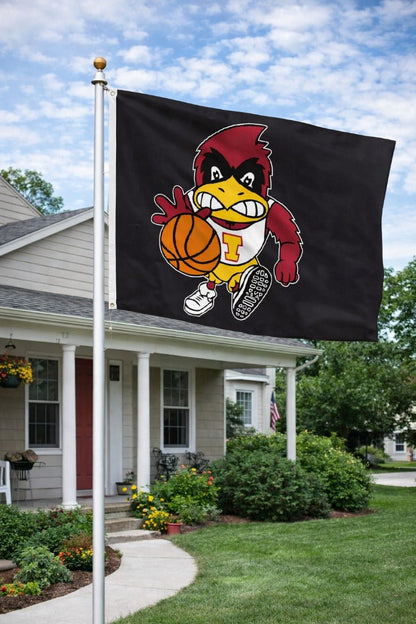 Dribbling Cy 3x5 Basketball Black Flag
