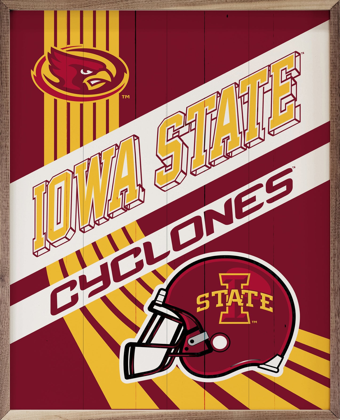 Striped Poster Iowa State University