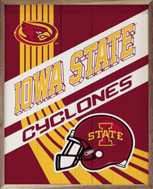 Striped Poster Iowa State University