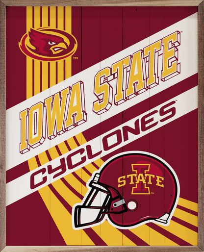 Striped Poster Iowa State University