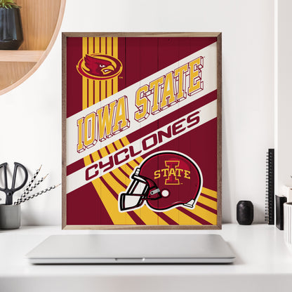 Striped Poster Iowa State University