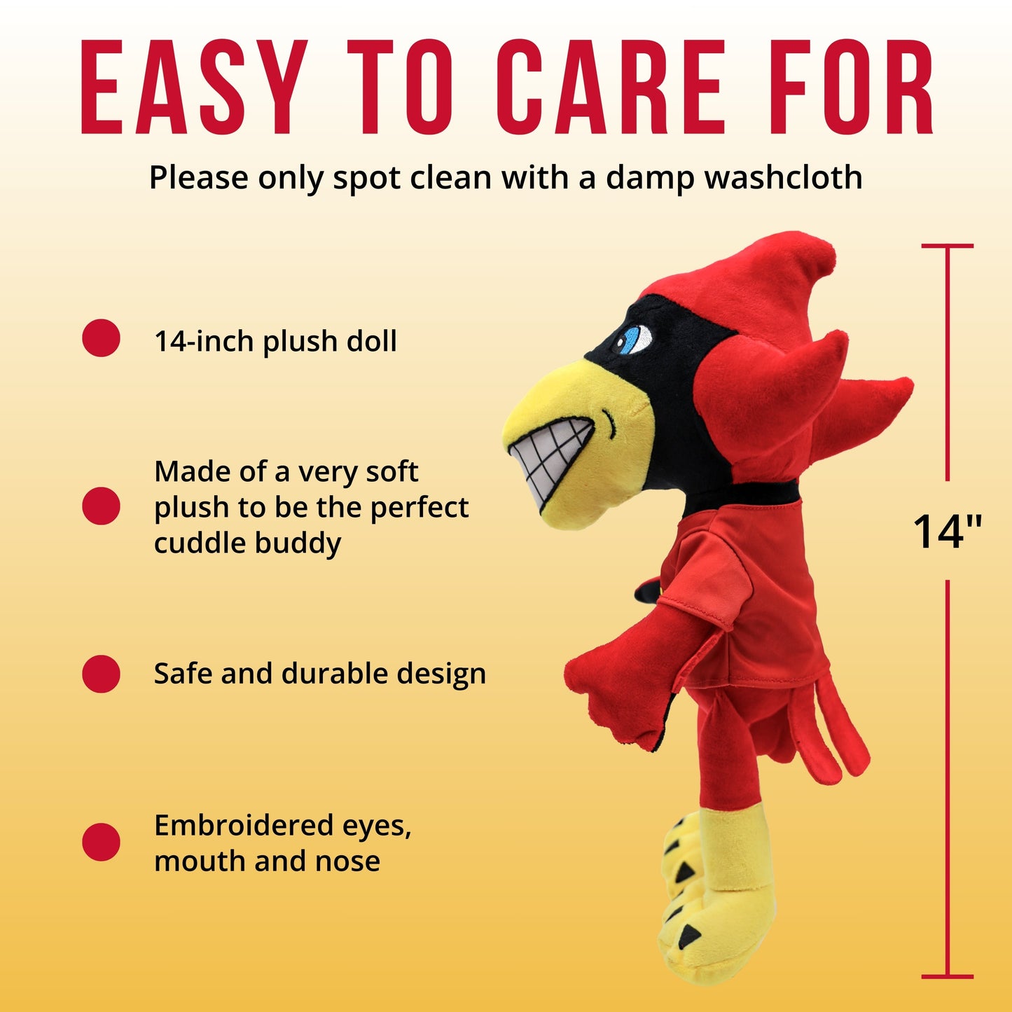 Iowa State Cy 14 Inch Plush Figure