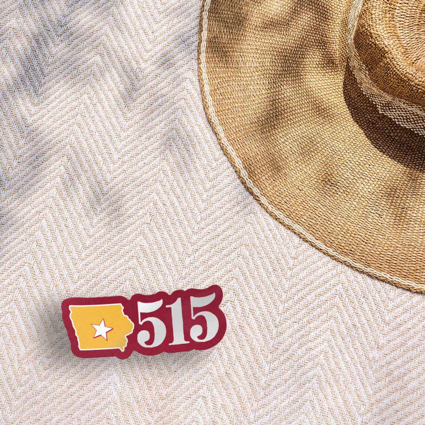 Ames Iowa 515 Area Code Sticker - Cute Midwest Decals