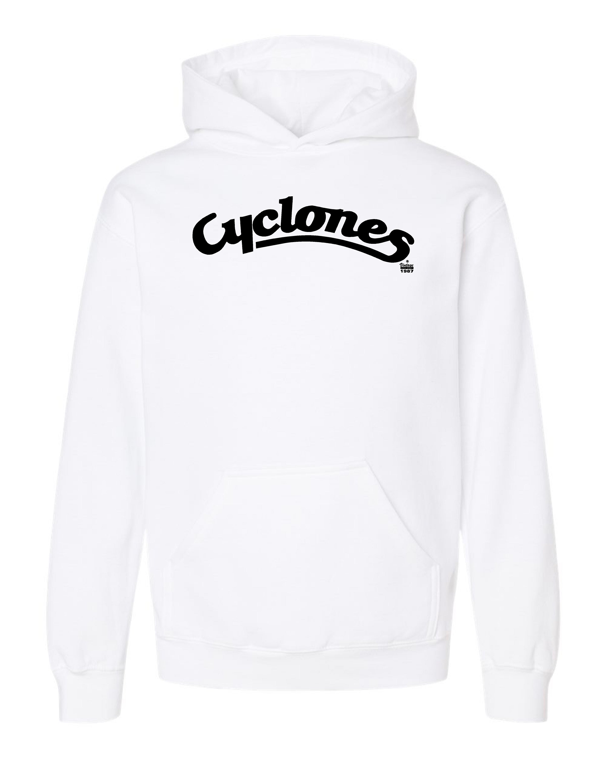 Cyclones Script White Out Youth Hoody – Cyclone Fanatic Shop