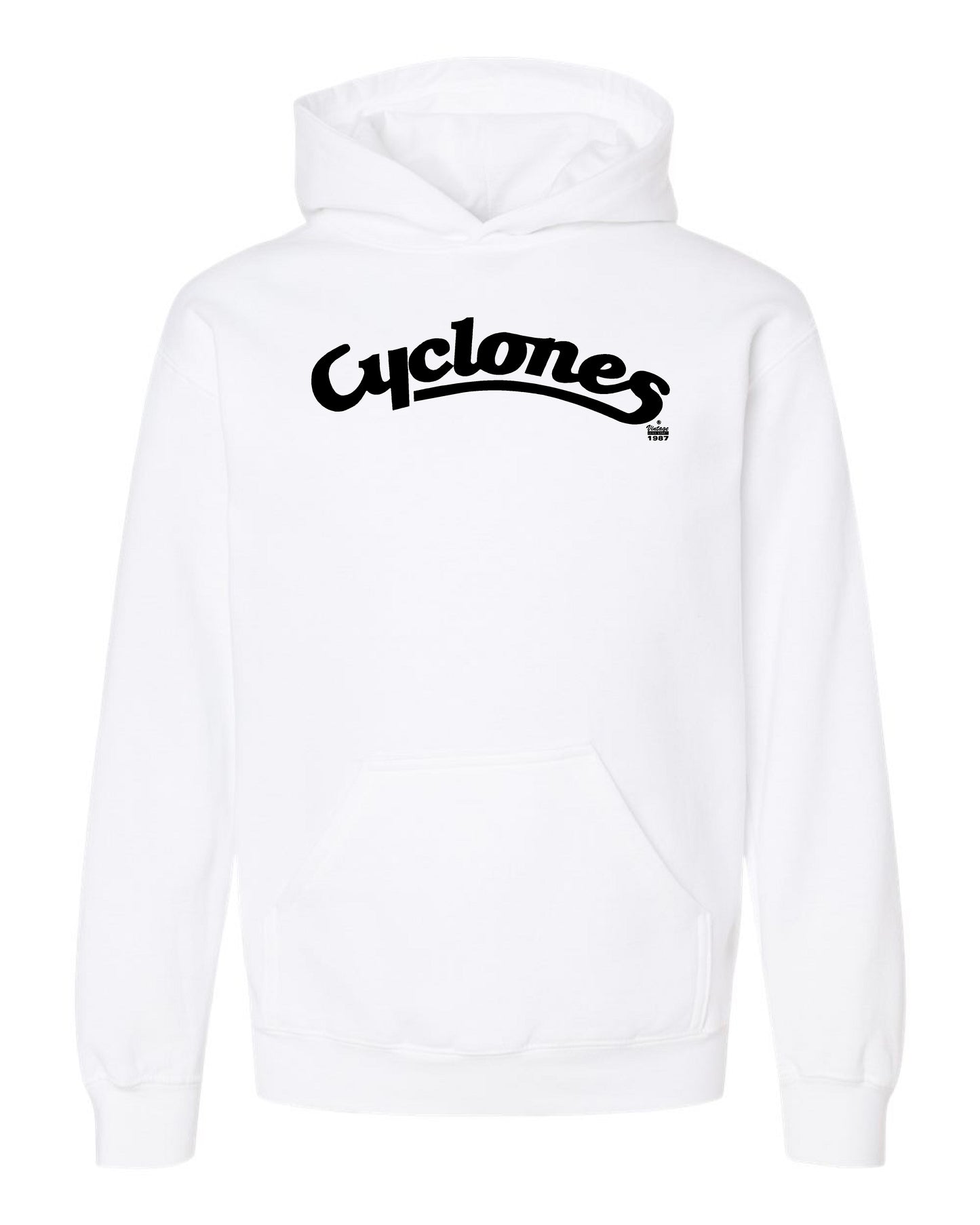 Cyclones Script White Out Youth Hoody