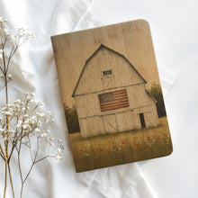 White Summer Flag Barn Journal