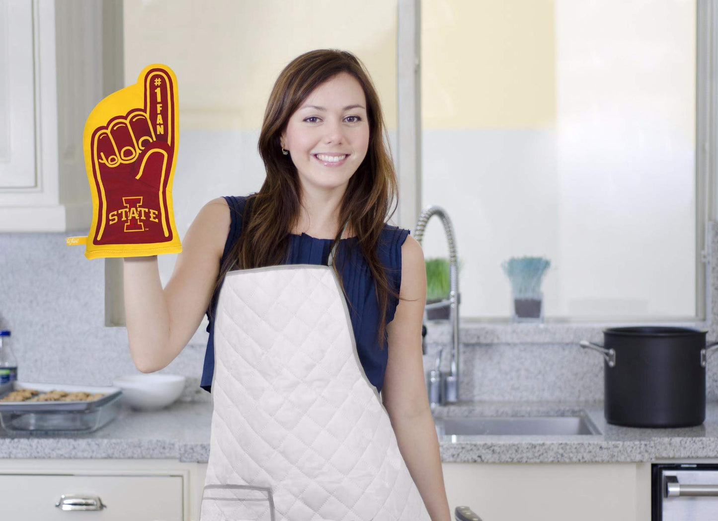 YouTheFan NCAA Iowa State Cyclones #1 Oven Mitt, Team Color, 13.25" x 6.5"