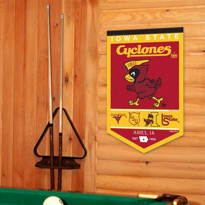 College Flags & Banners Co. Iowa State Cyclones Heritage History Banner Pennant