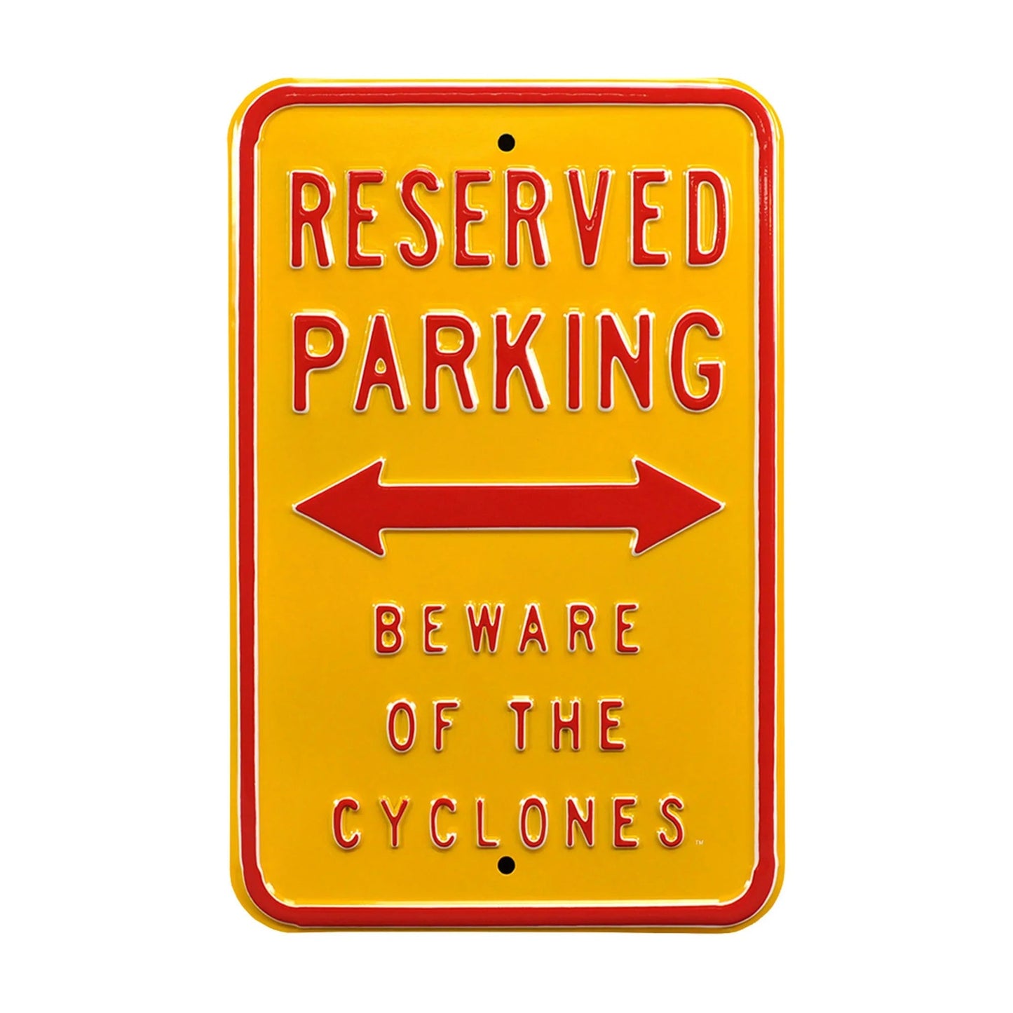 Iowa State Cyclones Steel Parking Sign-Reserved