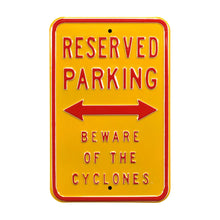 Iowa State Cyclones Steel Parking Sign-Reserved