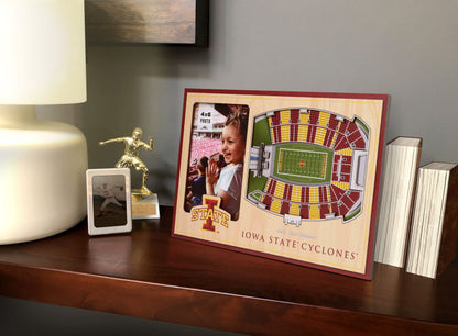 YouTheFan NCAA Iowa State Cyclones 3D StadiumView Picture Frame - Jack Trice Stadium