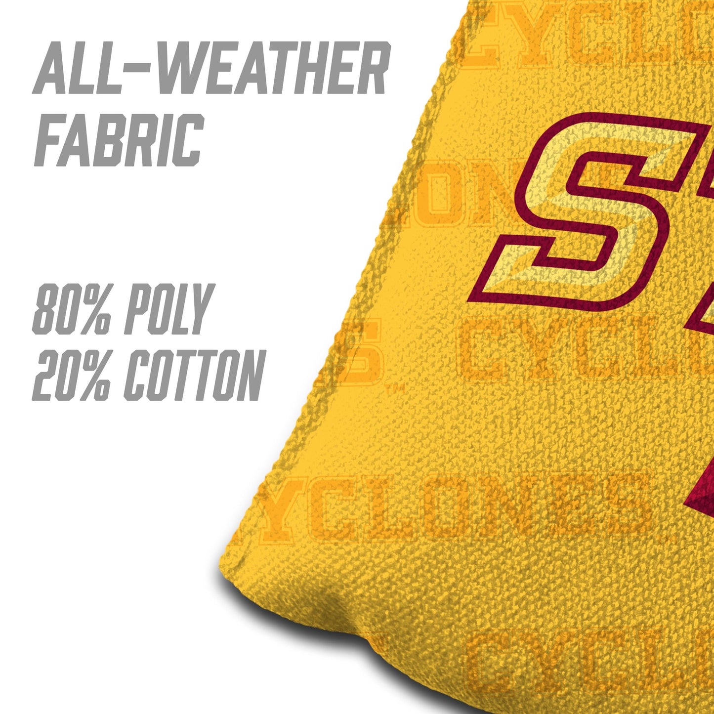 YouTheFan NCAA Iowa State Cyclones Cornhole Bags - 4PK - Yellow