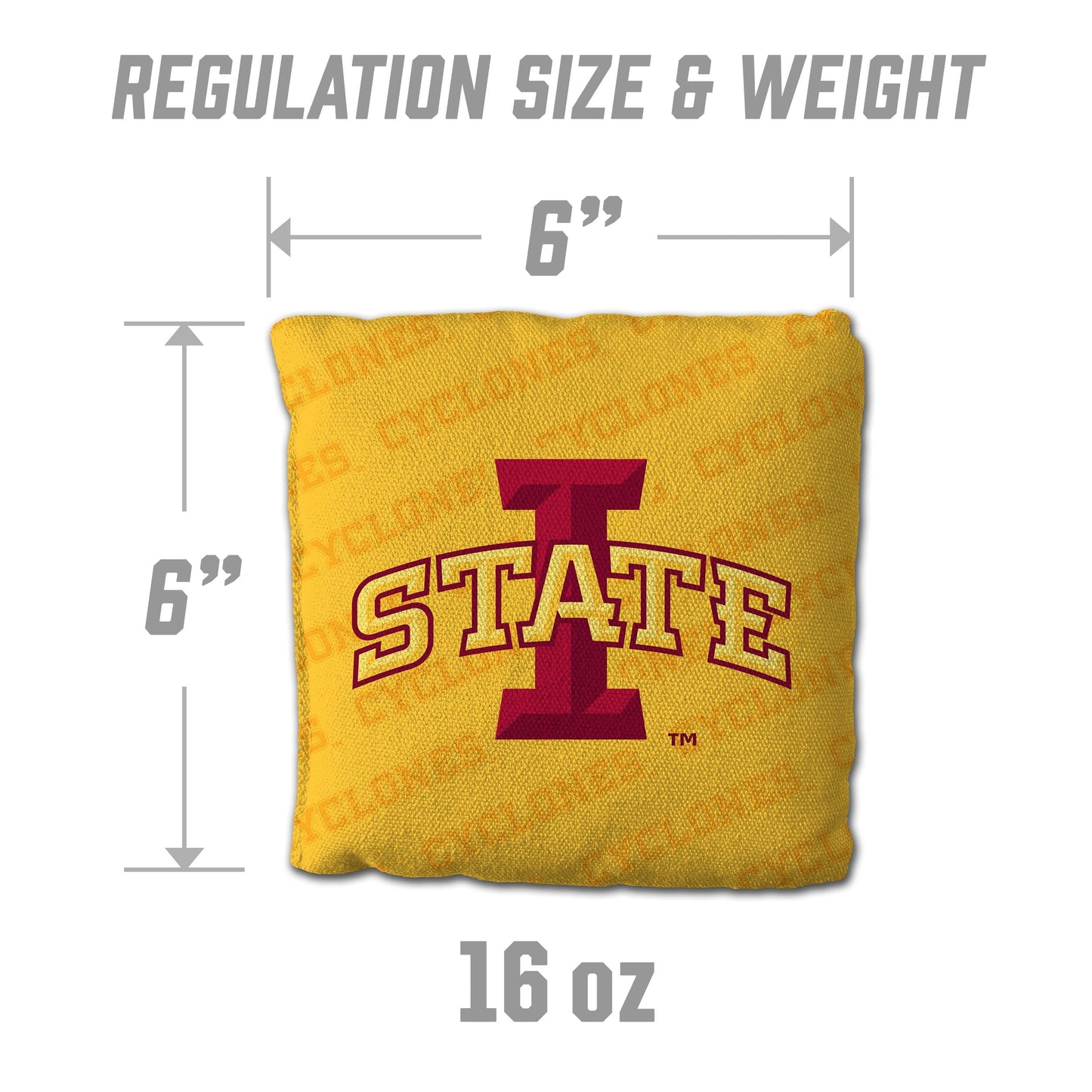 YouTheFan NCAA Iowa State Cyclones Cornhole Bags - 4PK - Yellow