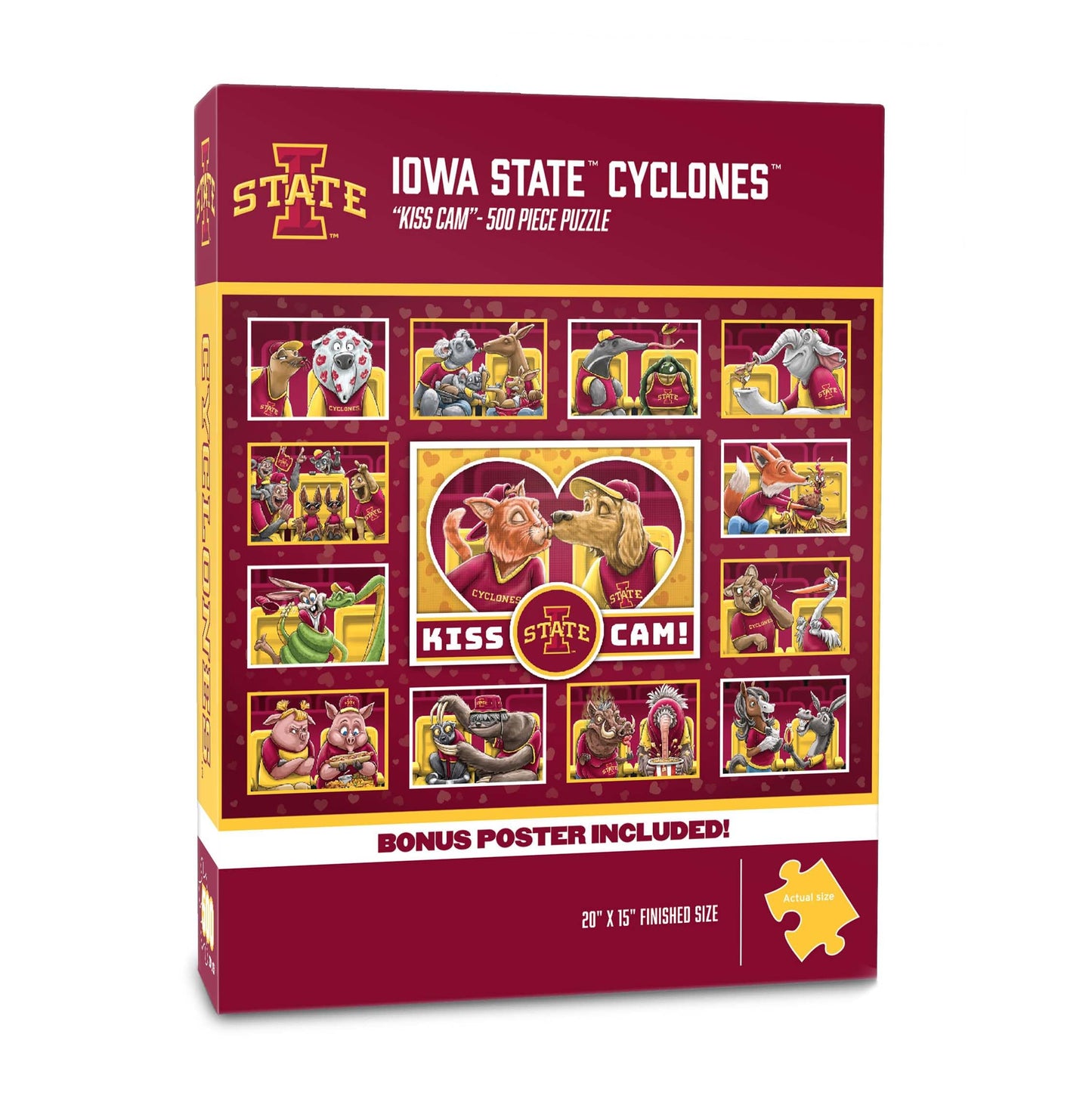 YouTheFan NCAA Iowa State Cyclones Kiss Cam 500pc Puzzle