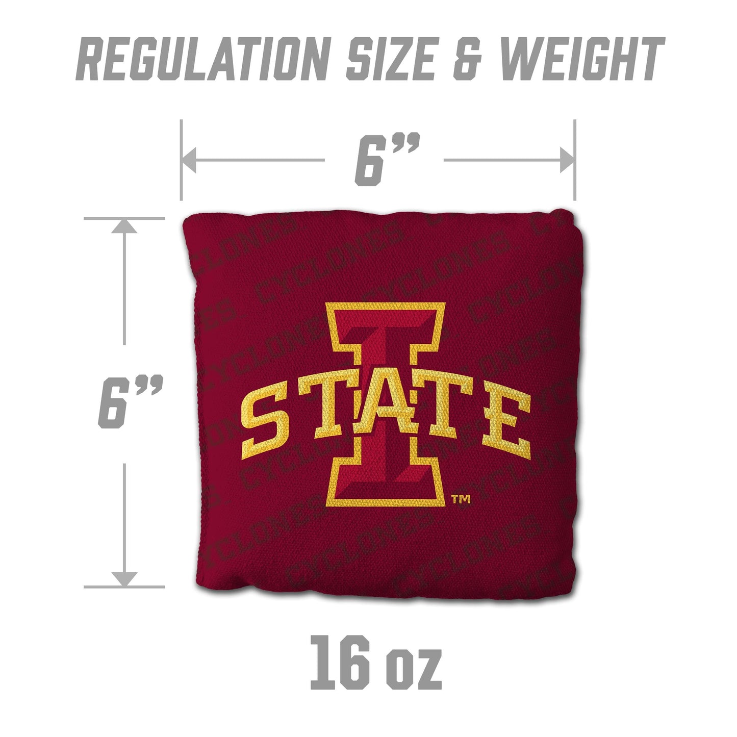 YouTheFan NCAA Iowa State Cyclones Cornhole Bags - 4PK - Maroon