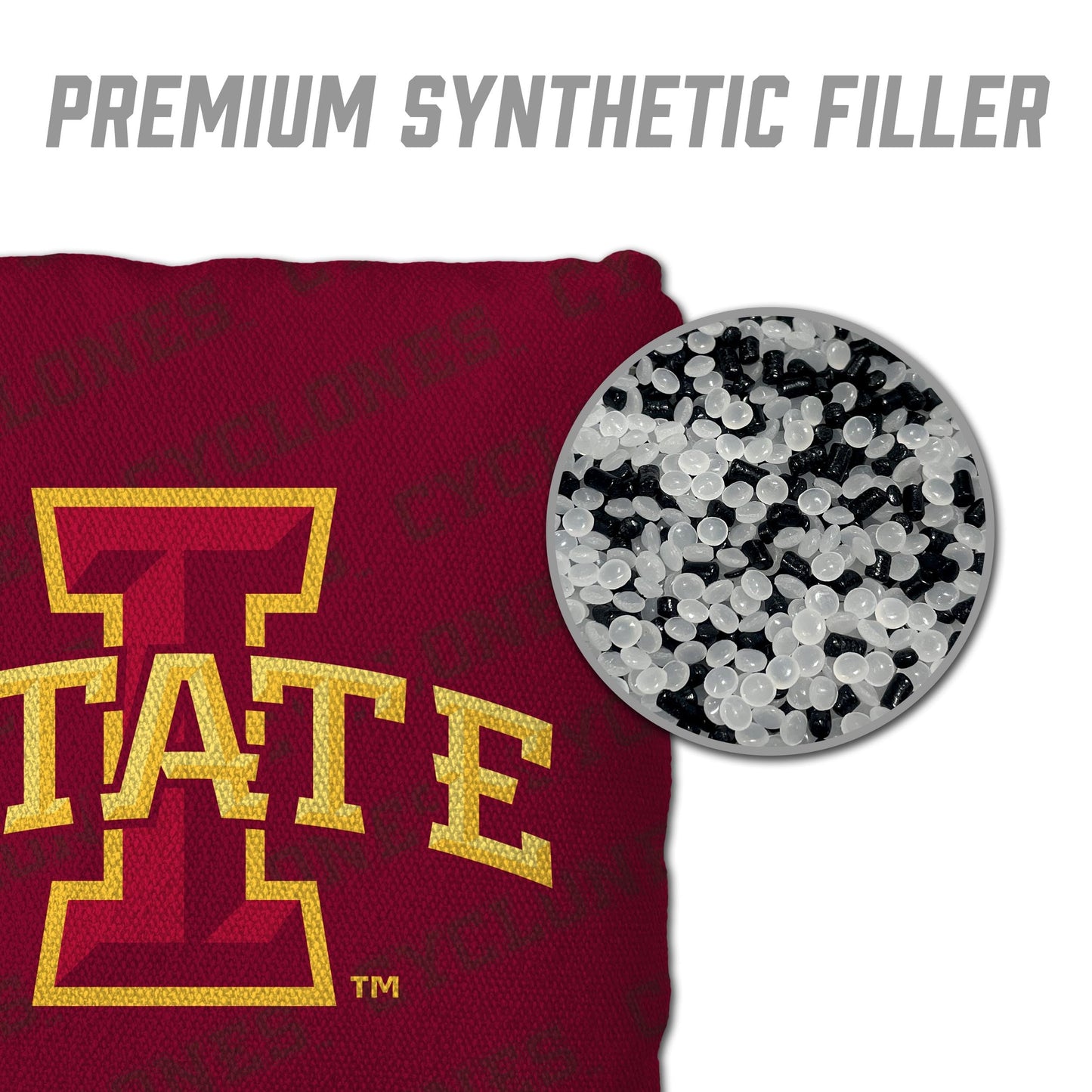 YouTheFan NCAA Iowa State Cyclones Cornhole Bags - 4PK - Maroon