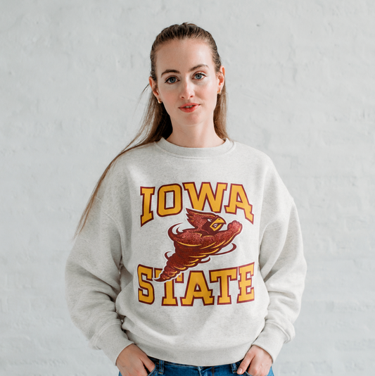 Iowa State Glitter Fighting Cy Crewneck Sweatshirt