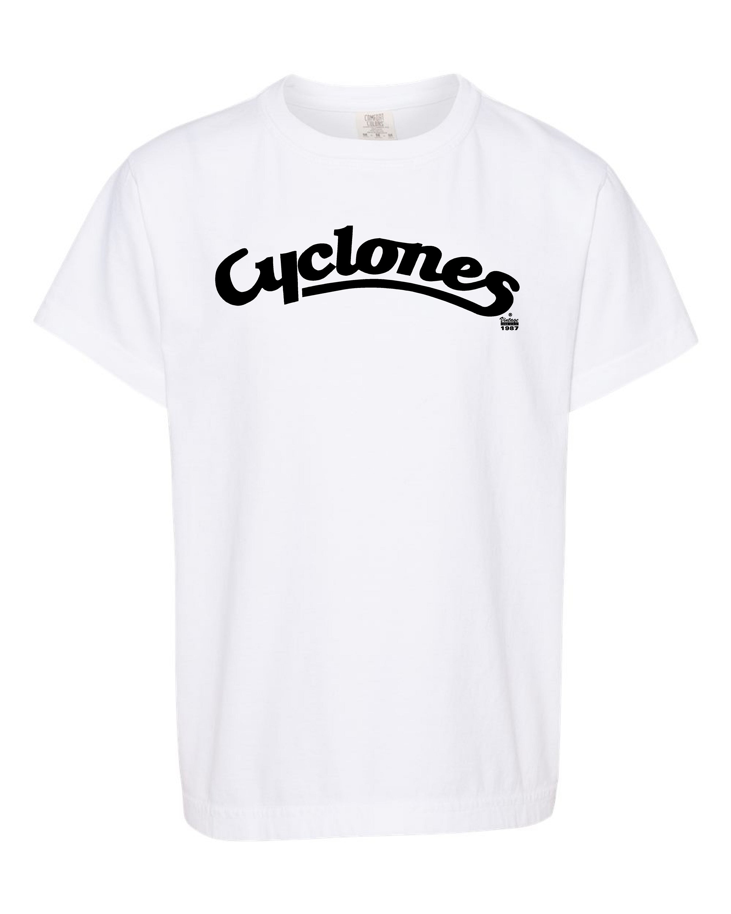 Cyclones Script White Out Youth Tee – Cyclone Fanatic Shop