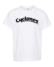 Cyclones Script White Out Youth Tee
