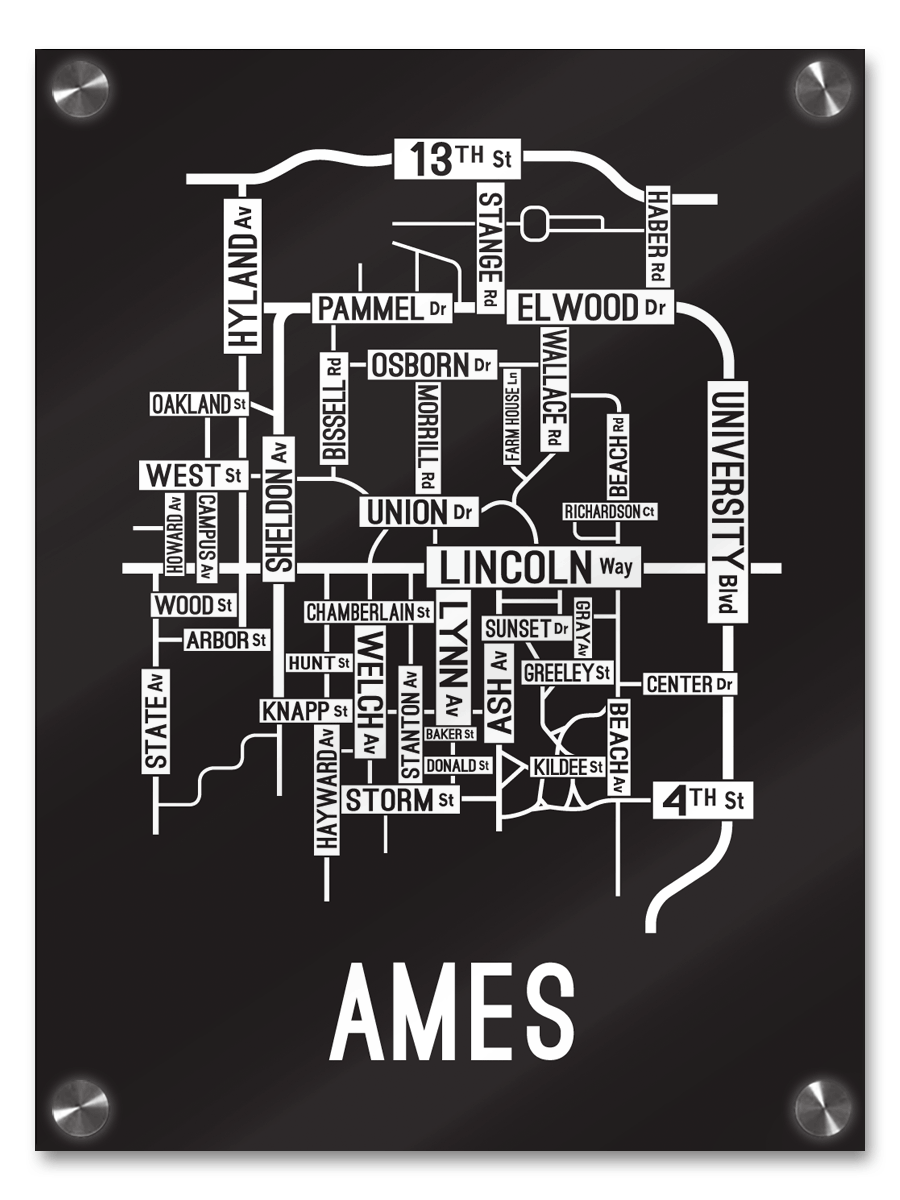 Ames, Iowa Street Map