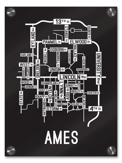 Ames, Iowa Street Map