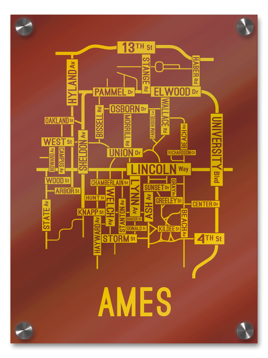 Ames, Iowa Street Map