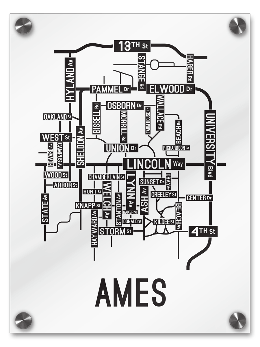Ames, Iowa Street Map